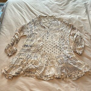 Free People Mini Dress/ Shirt (M)